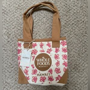 Hawaii Pink Floral Mini Tote Bag